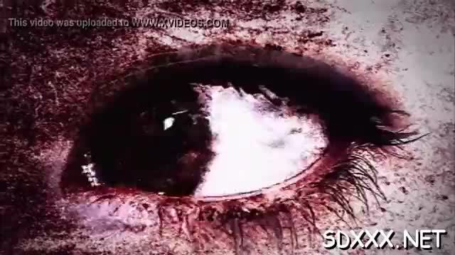 Hot blindfolded chick fucked in the face hole by a huge shlong